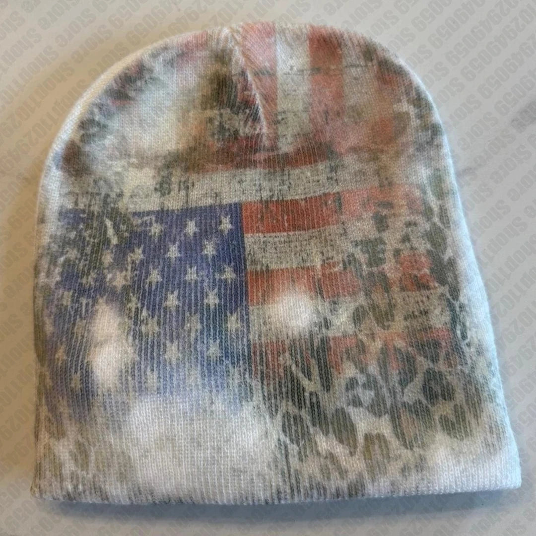 Y2k Gothic Fashion Retro Hip Hop Cap Autumn Winte Knitting Hat Men Women Beanie Bonnet Wool Acrylic Hats Warm 2000s Cap Emo Girl