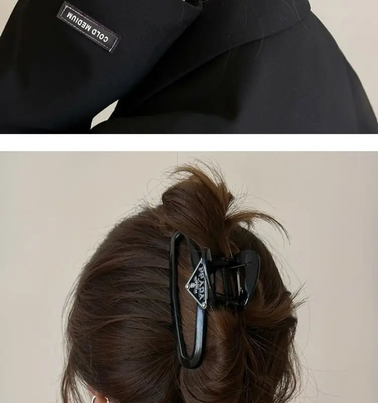 1/2pcs jelly colored injection molded clip, suitable for women's new high-end style, large board hair clip, shark clip hair clip