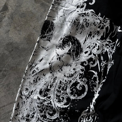 Y2K Retro Casual Pants Gothic Skull Direct Spray Printing Floor Pants Oversized Unisex Streetwear Fashion Men's Clothing Joggers