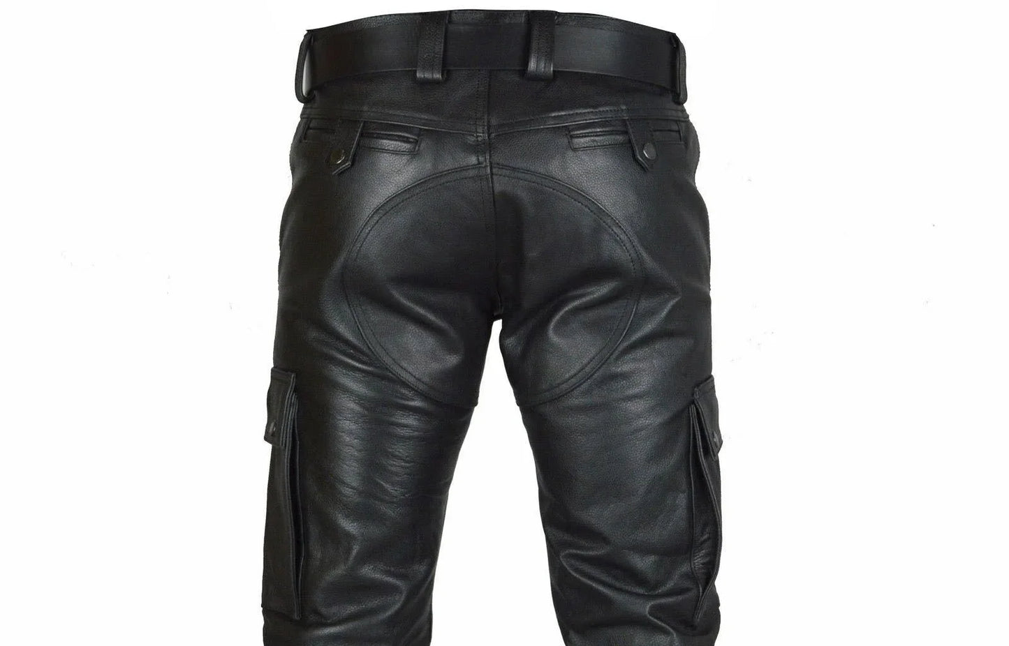 Men's Autumn Winter Pants Punk Retro Goth Slim Casual Long Pants Faux Leather Fashion Casual Solid Color Trousers Pencil Pants