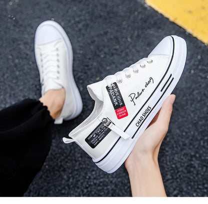 2025 Summer Men's Canvas Sneakers Low-Top Casual Breathable Shoes for Teen Trendy Lightweight Youth Streetwear Comfort Footwear