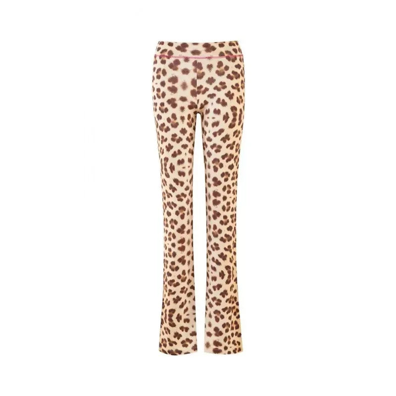 Gia zip-up cap long sleeve high spring top & low waist micro flared pants
