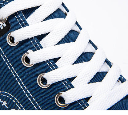 2025 Summer Men's Canvas Sneakers Low-Top Casual Breathable Shoes for Teen Trendy Lightweight Youth Streetwear Comfort Footwear