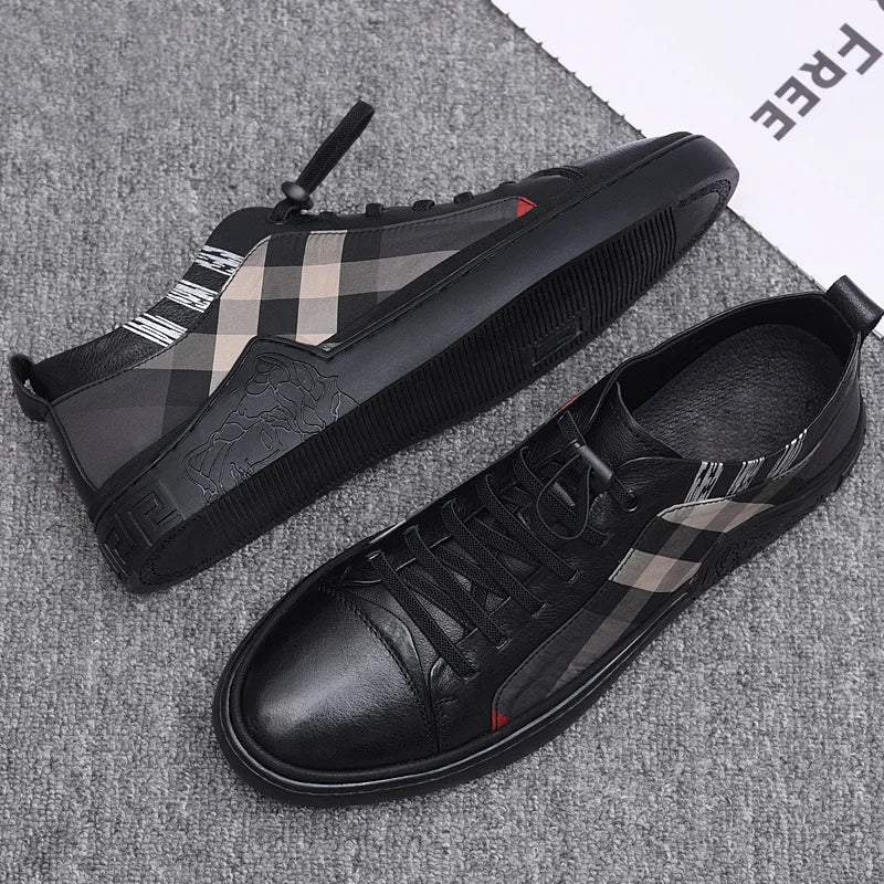 Men's High Quality Genuine Leather Loafers Handmade Men Shoes Moccasins Walking Men Flats Casual Male Work Shoes Homme Zapatos