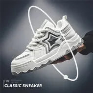 Men Platform Vulcanized Shoes New Fashion Increased Thick Sole Breathable Casual Wear Resistant Casual Sports Shoes for Men