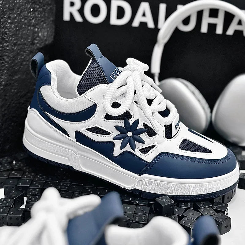 Men Platform Vulcanized Shoes New Fashion Increased Thick Sole Breathable Casual Wear Resistant Casual Sports Shoes for Men