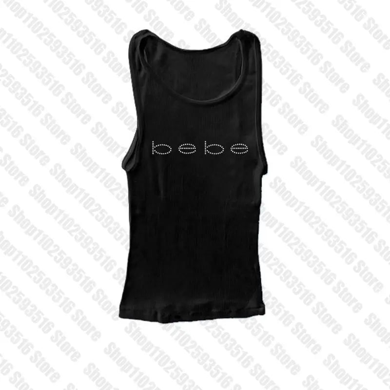 2000s Clothes Y2k Top Top for Women Baby Tees Tops Rhinestone T Shirts Women's T-shirts Female Clothing Kpop Gothic Kawaii Goth