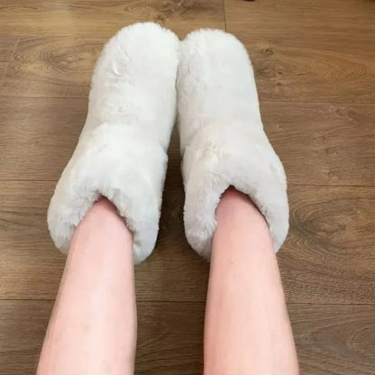 Winter Slipper Women Home Fuzzy Fur Men Male Warm Plush Indoor Flat Female Room Fluffy House Floor Wool Fleece Shoes Boots Hairy