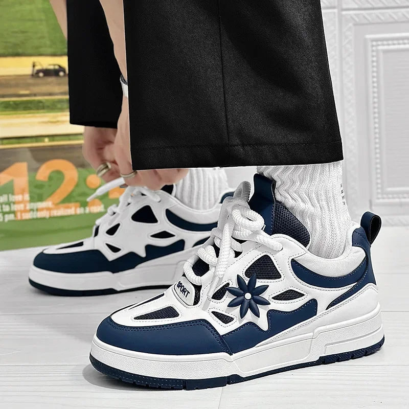 Men Platform Vulcanized Shoes New Fashion Increased Thick Sole Breathable Casual Wear Resistant Casual Sports Shoes for Men