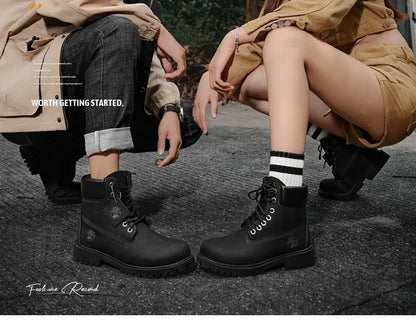 High Top Boots Hiking Shoes Men Anti-slip Outdoor Shoes Men Lace-up Comfortable Soft Breathable Casual Sneakers Shoes Men