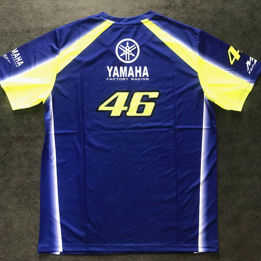 2026 YAMAHA 46 Motorcycle Racing Short Sleeved Tee Men Women Fashionable Casual Oversized Breathable Quick Drying Sports Shirt