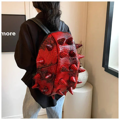 Fashion Hedgehog Shape PU Backpacks Large Capacity Backpacks 2026 High Quality  New Style Unique Design Personality School Bags