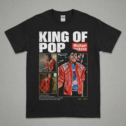 Michael Jackson Beat It The King of Pop Musician's Gift Spring/Summer T-shirts Men and Women in 2026 Comfortable High-Quality