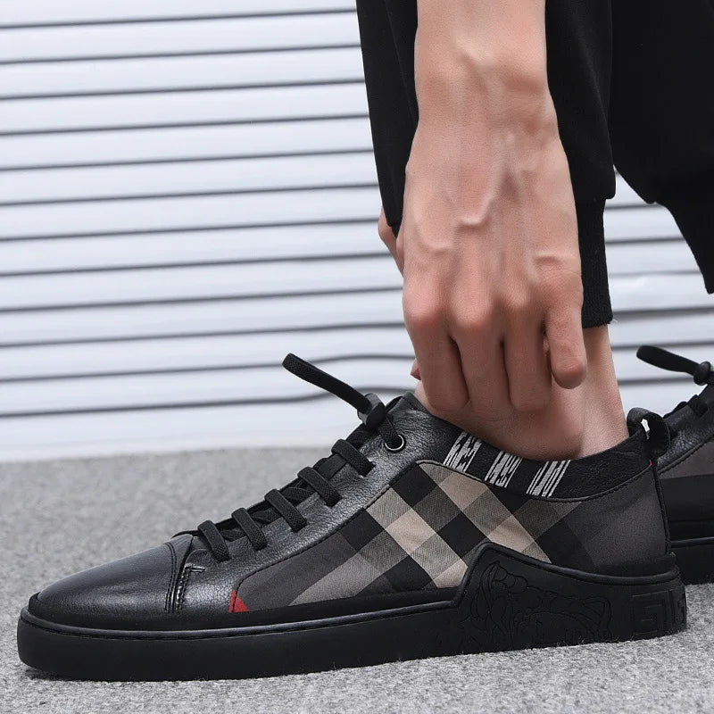 Men's High Quality Genuine Leather Loafers Handmade Men Shoes Moccasins Walking Men Flats Casual Male Work Shoes Homme Zapatos