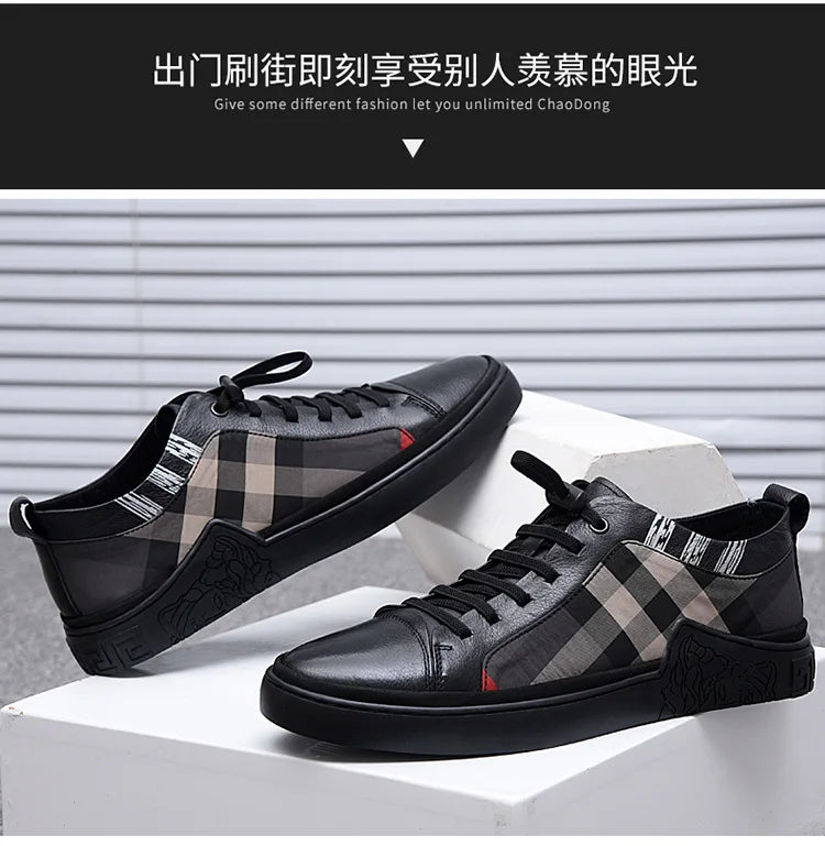 Men's High Quality Genuine Leather Loafers Handmade Men Shoes Moccasins Walking Men Flats Casual Male Work Shoes Homme Zapatos