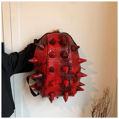 Fashion Hedgehog Shape PU Backpacks Large Capacity Backpacks 2026 High Quality  New Style Unique Design Personality School Bags