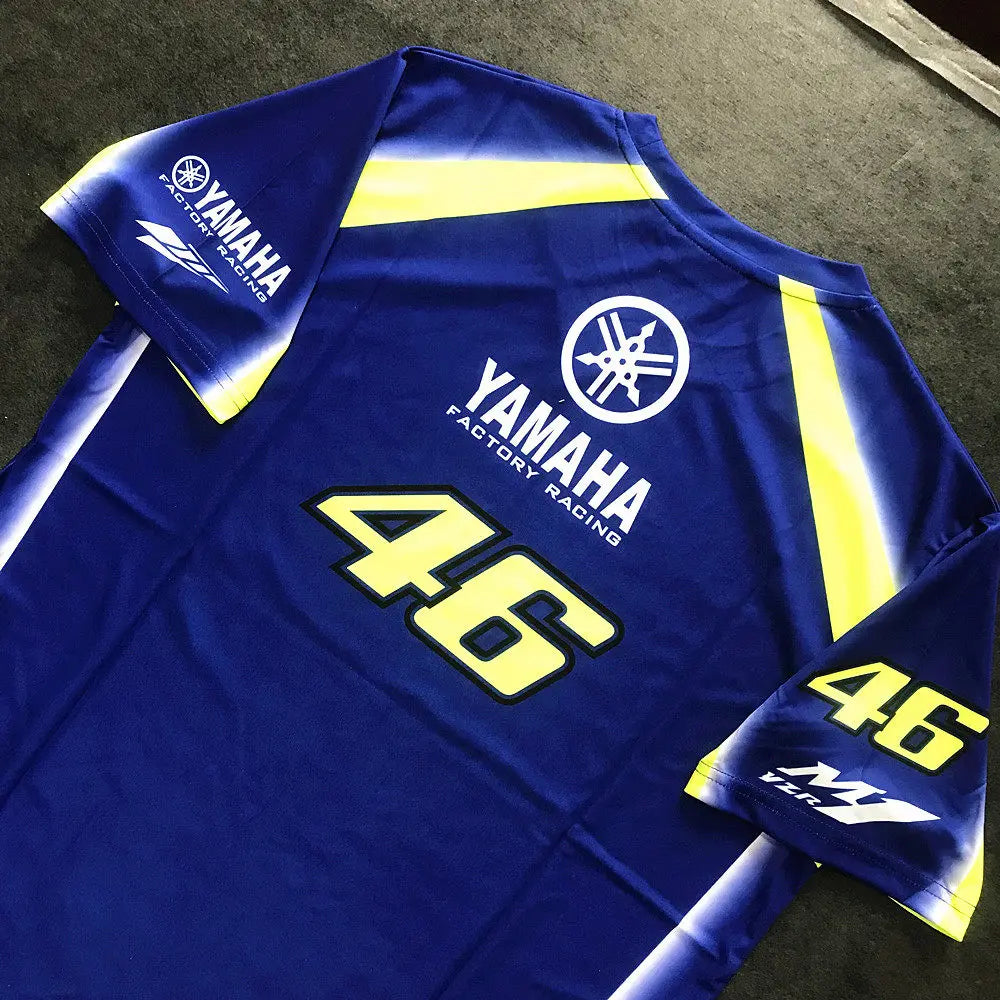 2026 YAMAHA 46 Motorcycle Racing Short Sleeved Tee Men Women Fashionable Casual Oversized Breathable Quick Drying Sports Shirt