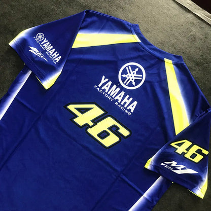 2026 YAMAHA 46 Motorcycle Racing Short Sleeved Tee Men Women Fashionable Casual Oversized Breathable Quick Drying Sports Shirt