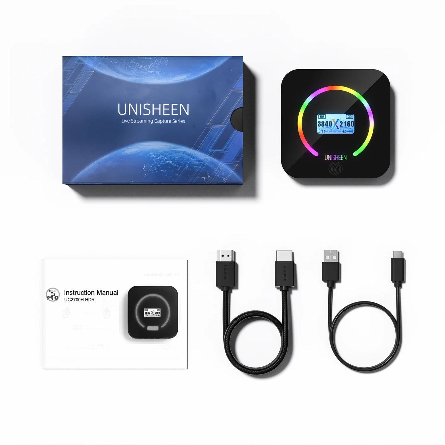 UNISHEEN 4K60 Game Streaming Equipment Live Broadcast 2160p OBS vMix Loopout PS5 Grabber Dongle VIDEO CAPTURE Card Box