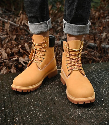 High Top Boots Hiking Shoes Men Anti-slip Outdoor Shoes Men Lace-up Comfortable Soft Breathable Casual Sneakers Shoes Men