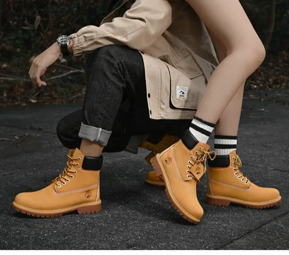 High Top Boots Hiking Shoes Men Anti-slip Outdoor Shoes Men Lace-up Comfortable Soft Breathable Casual Sneakers Shoes Men