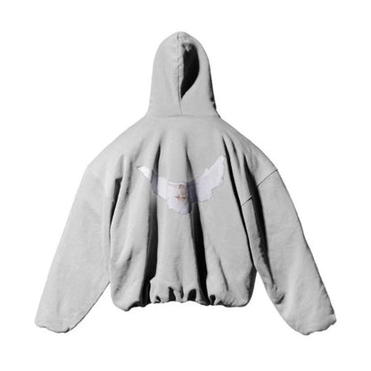 Kanye West Hoodie Men Women 1:1 High Quality Dove Print Season 6 Oversized Hooded