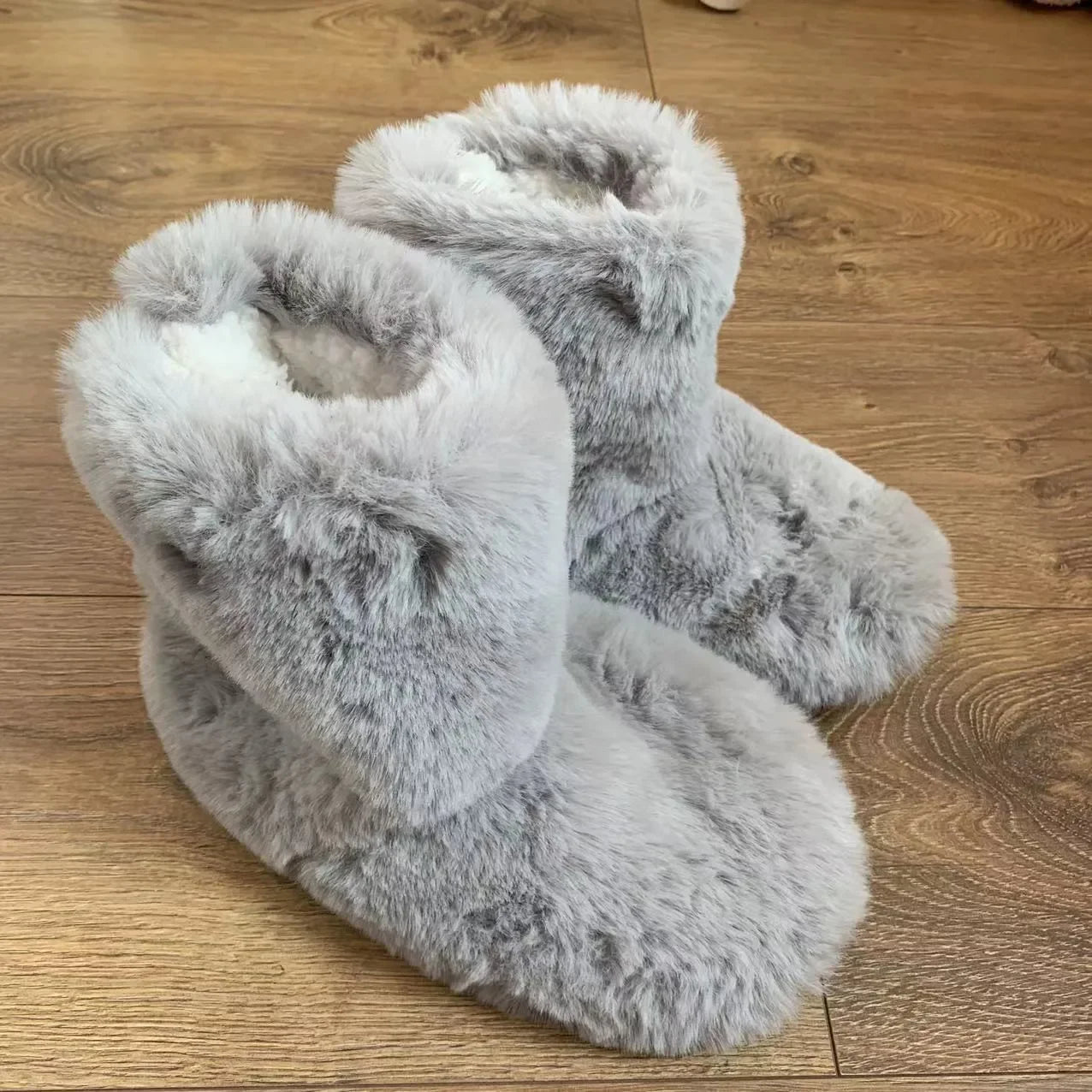 Winter Slipper Women Home Fuzzy Fur Men Male Warm Plush Indoor Flat Female Room Fluffy House Floor Wool Fleece Shoes Boots Hairy