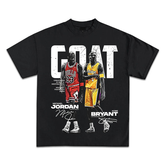 Pop Culture Vintage Graphic T-Shirt Collection American Rap Basketball Streetwear Hip-Hop Y2K Premium Qua Men Clothing Short