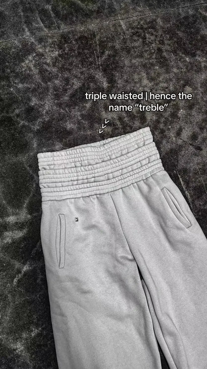 Trendy National Flag Printed Double-Headed Sweatpants For Men And Women Wasteland Style High Waist Wide-Leg Casual Trousers