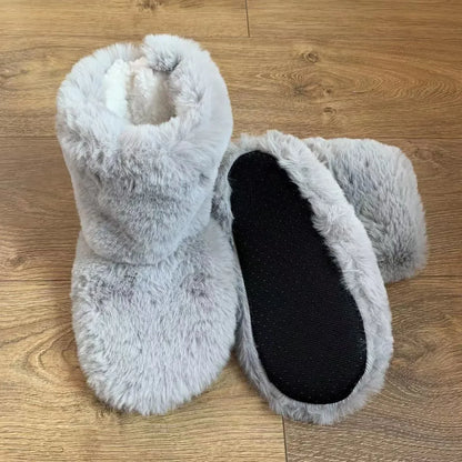 Winter Slipper Women Home Fuzzy Fur Men Male Warm Plush Indoor Flat Female Room Fluffy House Floor Wool Fleece Shoes Boots Hairy
