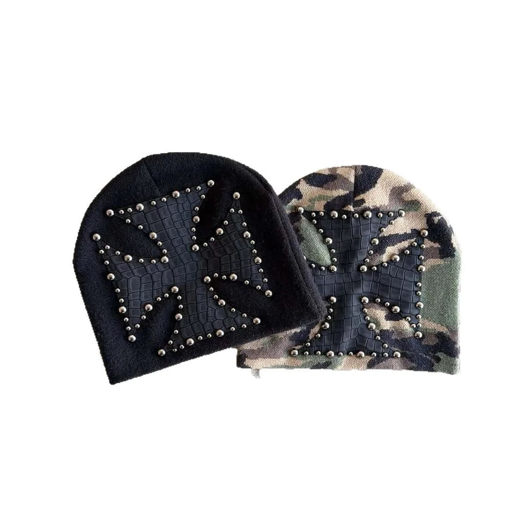 Fashion Street High Street Autumn Winter New Personalized Design Trendy Dome Knitted Hat European and American