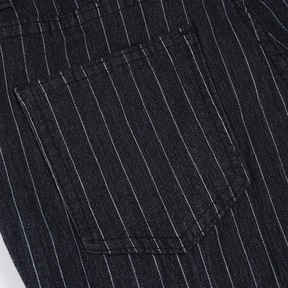 2000s Clothes Y2k Low Rise Boot Cut Jeans Woman Casual Black Striped Denim Trousers Streetwear Flare Pants P77-DD25