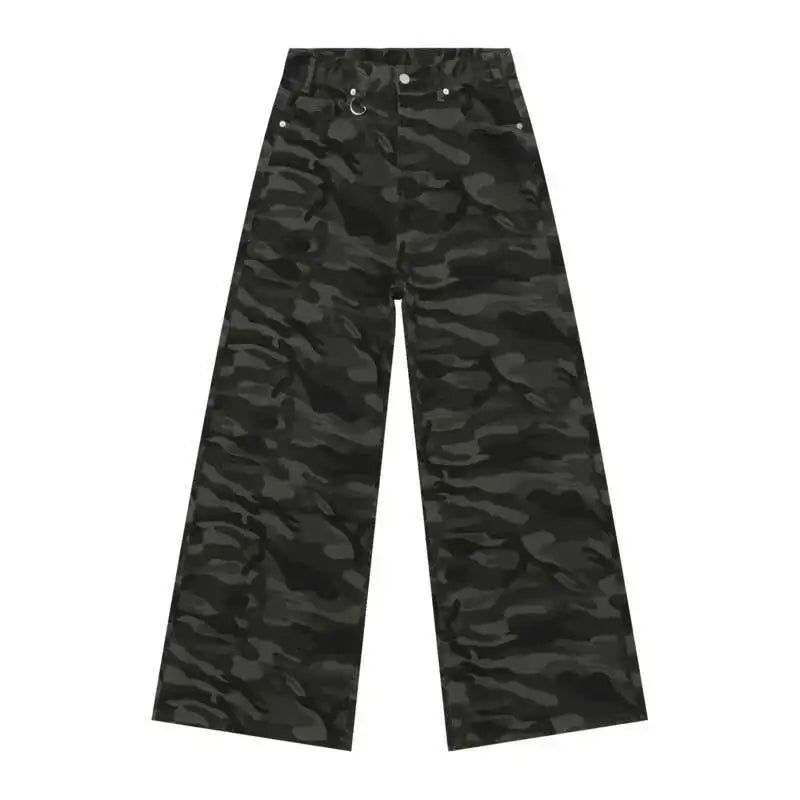 IEFB Summer Men's Denim Pants Old Blue Washed Male Jeans Straight Casual Menwear Loose Wide Leg Trousers New Fashion 9C354