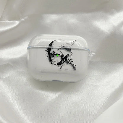 Anime Ulquiorra Cifer Transparent TPU Case for Airpods  Pro 2 1 3 Soft Silicone Cover Air Pods4 1/2/3Earphone Cover