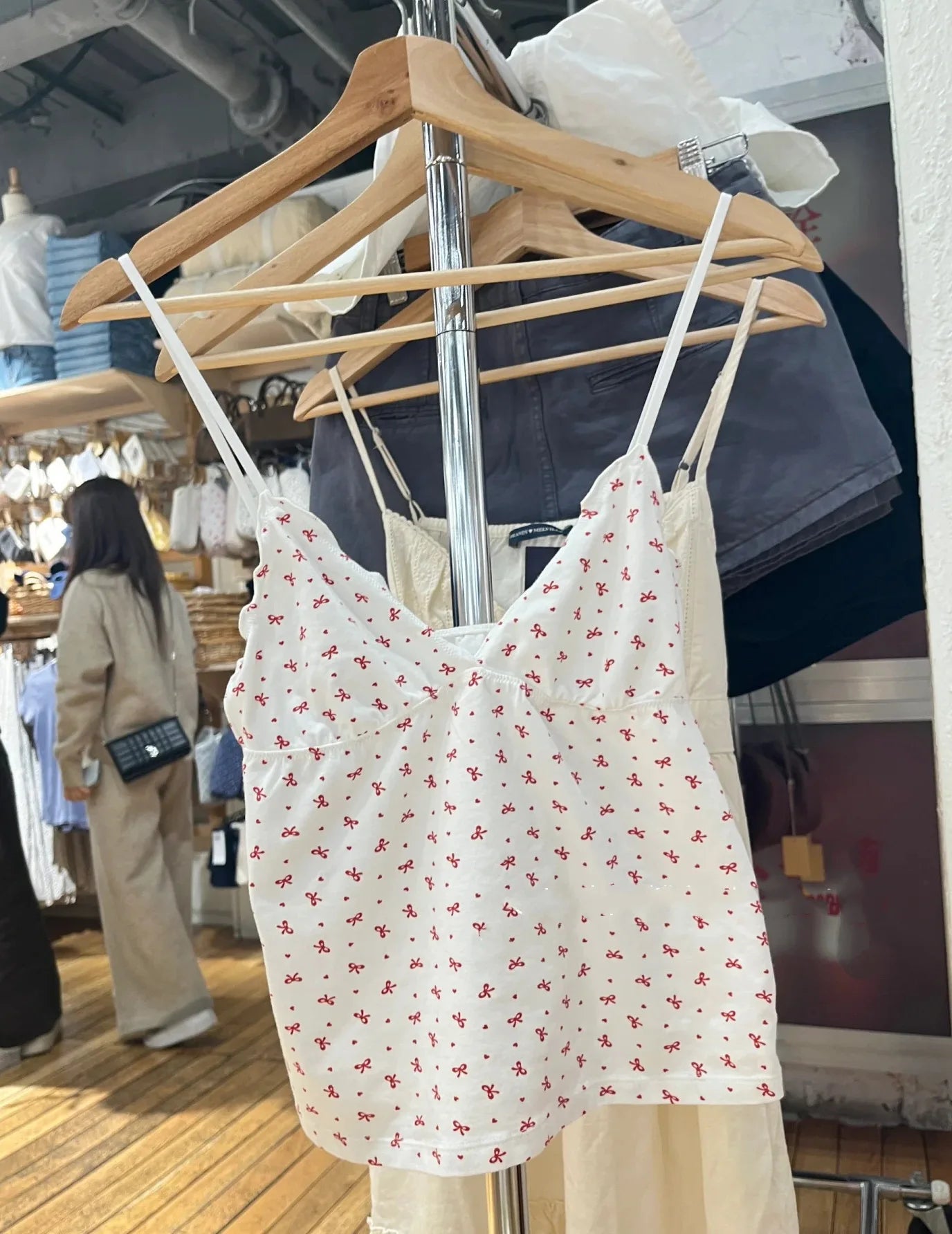 Floral Print Bow V Neck Camis Women Chic Lace Trim Sleeveless Slim Crop Tops Vest Sweet Casual Fashion Raw Hem Tank Top Y2k New