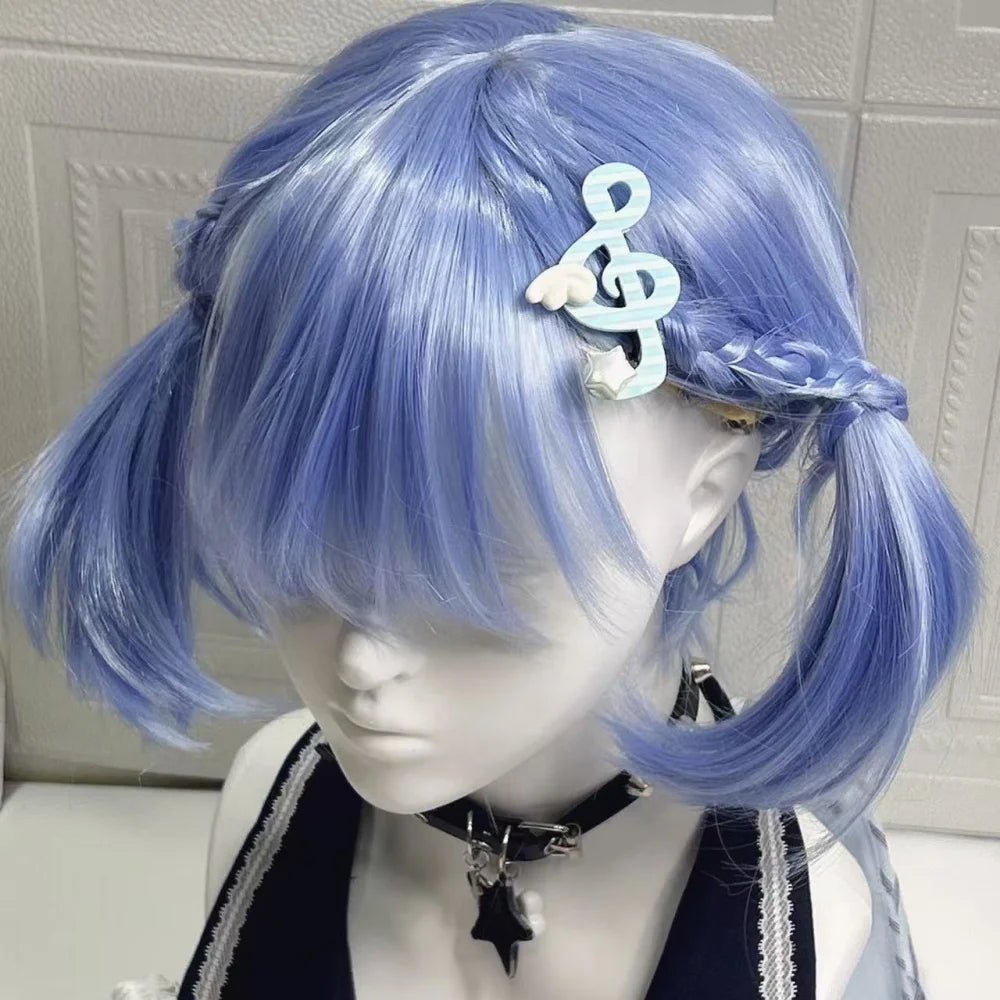Kawaii trendy hair clips Musical Symbol Resin wings hair jewelry accessories y2k Unique Striped Star girls headband