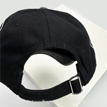 New Men Women American Street Embroidered Flame Baseball Hats Sunshade Hip Hop Versatile Personal Peaked Caps Street Fashion ins