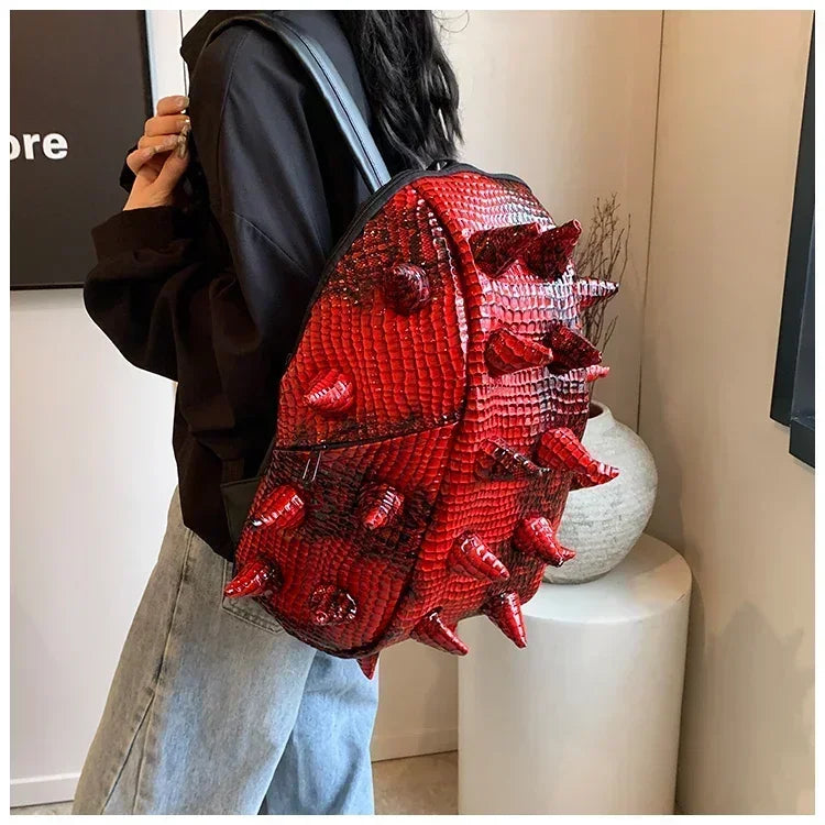 Fashion Hedgehog Shape PU Backpacks Large Capacity Backpacks 2026 High Quality  New Style Unique Design Personality School Bags