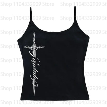 Y2K Harajuku Aesthetic Gothic Fairycore Long Sleeve Tee Character Slim Chic Print Casual Crop Top Grunge Punk Hip Hop Streetwear