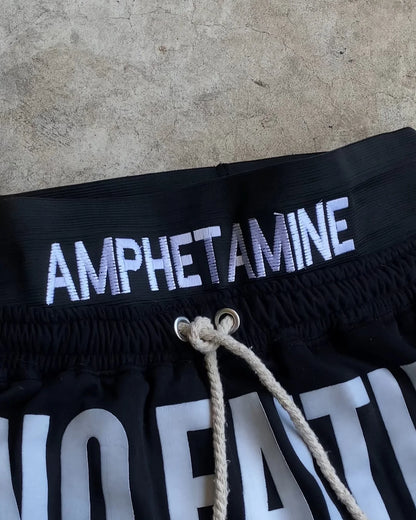 Y2K Fashion Streetwear Gothic Punk Striped Letter Embroidery Trendy Sweatpants Retro Loose Hip Hop Casual Stretch Jogging Pants