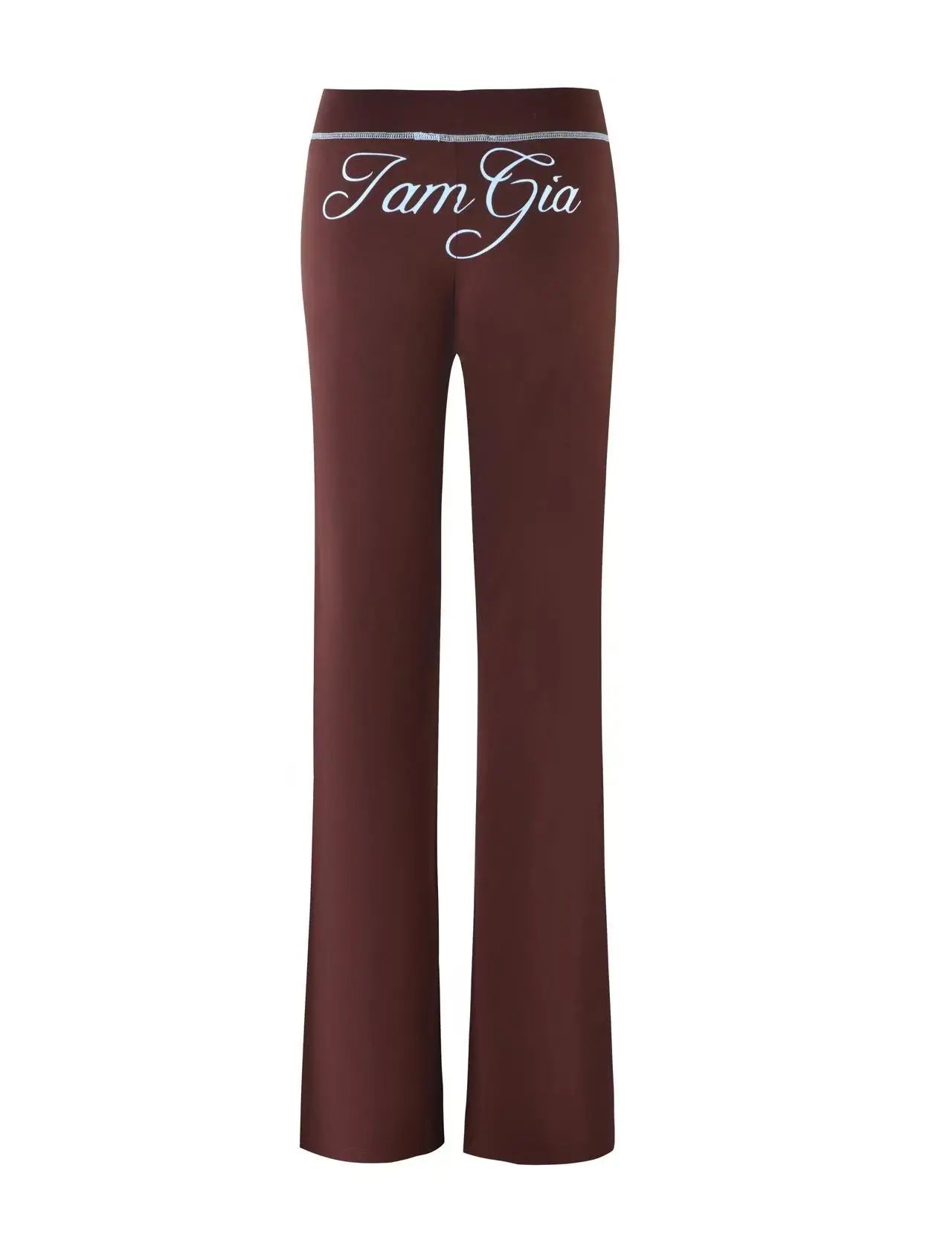 Gia zip-up cap long sleeve high spring top & low waist micro flared pants