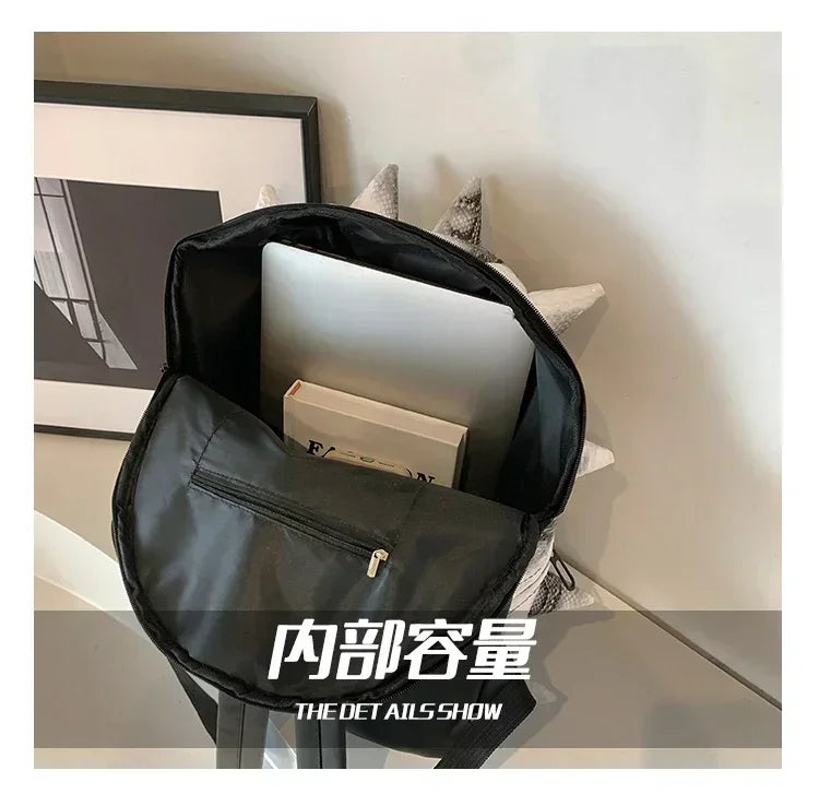 Fashion Hedgehog Shape PU Backpacks Large Capacity Backpacks 2026 High Quality  New Style Unique Design Personality School Bags