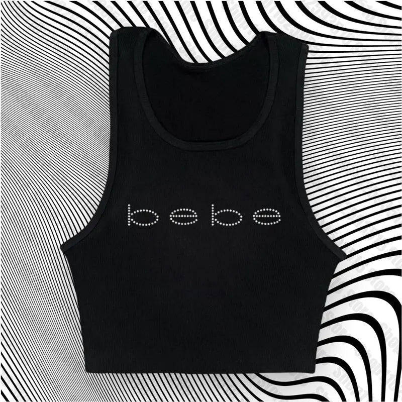 2000s Clothes Y2k Top Top for Women Baby Tees Tops Rhinestone T Shirts Women's T-shirts Female Clothing Kpop Gothic Kawaii Goth