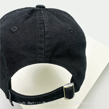 Korean Embroidered Letters Dual-bladed Angel Wings Baseball Hats New Men Women Sunshade Retro Versatile Fashion Peaked Caps ins