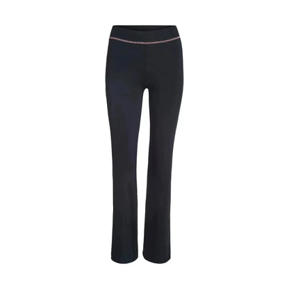 Gia zip-up cap long sleeve high spring top & low waist micro flared pants