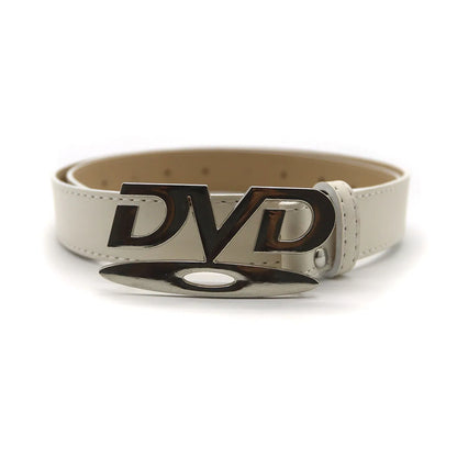 Fashion Y2K Women's Belt Retro DVD Buckle Design Niche Influencer Denim Belt Hip-Hop Nightclub Party Belt for Women