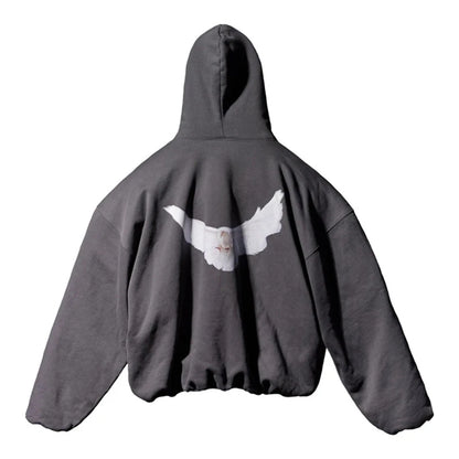 Kanye West Hoodie Men Women 1:1 High Quality Dove Print Season 6 Oversized Hooded