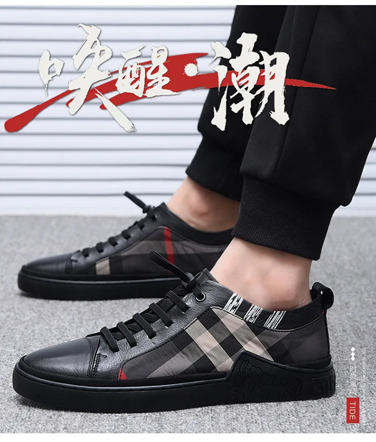 Men's High Quality Genuine Leather Loafers Handmade Men Shoes Moccasins Walking Men Flats Casual Male Work Shoes Homme Zapatos