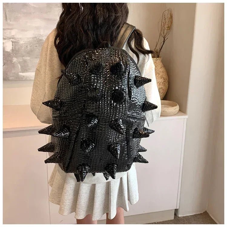 Fashion Hedgehog Shape PU Backpacks Large Capacity Backpacks 2026 High Quality  New Style Unique Design Personality School Bags