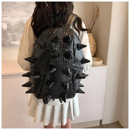Fashion Hedgehog Shape PU Backpacks Large Capacity Backpacks 2026 High Quality  New Style Unique Design Personality School Bags